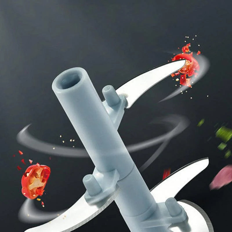 Solution Cuisine Rapide - Hachoir Manuel 3-en-1 pour Viande, Ail & Légumes